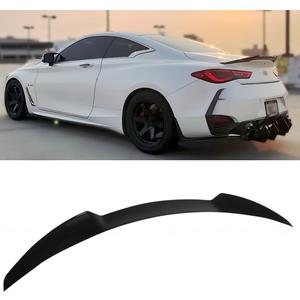 Rear Spoiler Compatible with 2017-2022 Infiniti Q60 2-Door Coupe, Duckbill Trunk Tail Deck Lid Splitter Wing Lip Fits for 2017 2018 2019 2020 2021 2022 (Glossy Black)