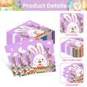 2 x 50 Pack Easter Paper Napkins, Disposable Bunny Napkins Easter Cocktail Napkins for Holiday Party Decorations