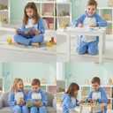 2 x Kids Onesie Animal Costume Christmas Costumes Unisex One Piece Cosplay Suit for Boys and Girls (Blue, M)