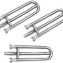 Kalomo 19Grill Burners Radiant Tray Ceramic Rods for DCS Grill 27DBQR, DCS 36 BGB36-BQARL, DCS 48 BGB48-BQARL, DCS 30 BGB30-BQRN, Charmglow 810-8905-S, Stainless Steel Cook Grill Replacement Parts