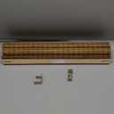 LazBlinds Cordless Bamboo Roman Shades, Privacy Blinds for Interior Windows, Room Darkening Roll Up Bamboo Blinds for Home & Patio, 22.5" W x 48" H, Highfield Teak