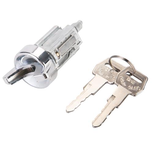 Yollky Ignition Switch Lock Cylinder with Keys for Ford B600 B700 1981-1989 for Ford F150 F250 F350 1985-1991 | 2 Keys, Silver Tone | Replaces E5TZ11582A, E4TZ11582B