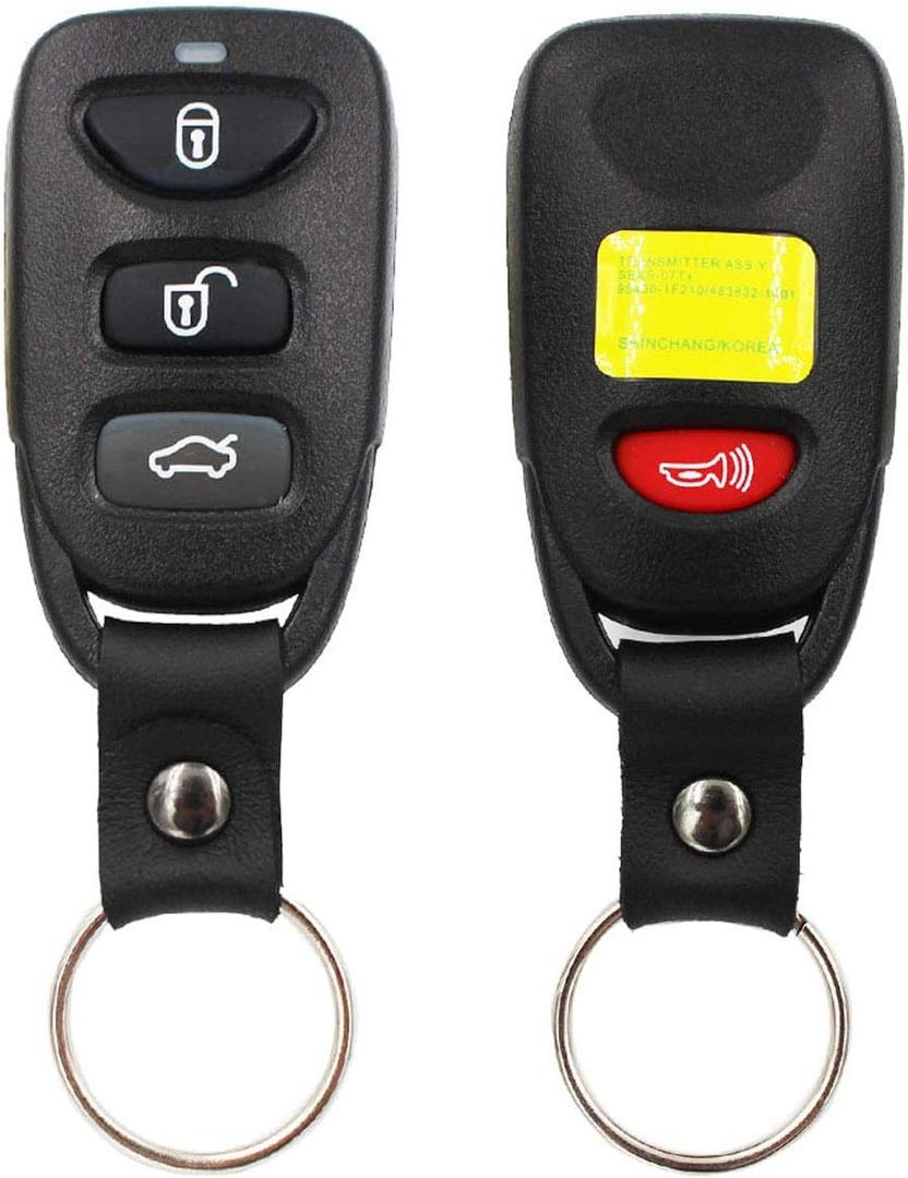 4 Buttons Key Fob Remote Control Case Shell Replacement OSLOKA423T for Hyundai 2007-2015 Sonata Kia 2010-2014 Forte 2008-2017 Elantra 2006-2010 Optima 2007-2009 Spectra (1PCS)