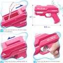 Dsmile 2 Pack Water Guns for Kids Adults, Dual Nozzles Squirt Guns for Swimming Pool Beach Outdoor Water Toys for Boys Girls Children