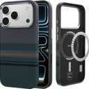 BENKS Aurora ArmorPro Case for iPhone 17 Pro Max with Camera Control Button, [Compatible with Magsafe] Full-Boby Protective Case Made with Dupont Kevlar 600D & 1000D Aramid Fiber