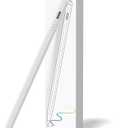Stylus Pen for iPad Touch Screens 15 Mins Fast Charge Tablet Pen Active Stylus Pencil 2nd Generation Compatible with iPad Pro 11"/12.9"/M4, Air 3/4/5/M2,Mini 7(A17 Pro)/6/5 Gen, iPad 10/9/8/7/6 White