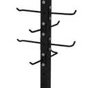 Heavy-Duty Freestanding Gym Attachment Rack | 7-Adjustable Hooks | Stores Cable Machine Accessories, Resistance Bands and More | Space-Saving Design for Home Gyms and Commercial Gyms