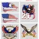 4 x 5Pcs 250th Anniversary USA Car Decal Sticker, USA Patriotic 4th of July 1776–2026 PET for Car, Truck, Window, Laptop, 250 Years American Independence Bumper Stickers (7.9 inches)