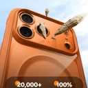 Diaclara Magnetic Designed for iPhone 17 Pro Max Case Full Body Bumper[Compatible with MagSafe] Military Drop Proof Cover with Built-in Touch Sensitive Anti-Scratch Screen Protector,Orange