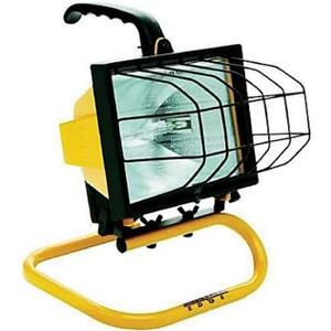 Woods 500 Watt Portable Work Light; Yellow (1 Count (Pack of 1))