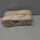 GPOS Womens House Knit Bootie Slippers Fuzzy Plush Lining Winter Ladies Warm Suede Fluff Slippers Lightweight Cozy Thick Memory Foam Comfortable Home Shoes Hard Bottom for Indoor Outdoor Size 5-11 (Beige)