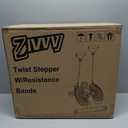 Stepper Machine with Resistance Bands, Mini Stepper with 300LBS Weight Capacity, Twist Stepper for Full Body Workout, Adjustable Step Height, Smooth and Quiet, Step Machine for Men Women