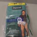 Depend Fresh Protection Adult Diapers, Incontinence Underwear for Men, Disposable, Maximum, Small/Medium, Grey, 32 Count