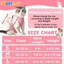 Cat Recovery Suit for Spay Abdominal Wounds, Kitten Onesie Bodysuit for Cats After Surgery, Cat Surgery Recovery Suit Female Cone of Shame Alternative for Cats Anti Licking (Pink,M)