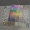 2 x 3000 Pcs Glass Peanut Beads Kit, Farfalle Glass Beads for Jewelry Making, Friendship Bracelet Making Kit with Letters, Spacers,Pearls/String, Jewelry Crafting Supplies