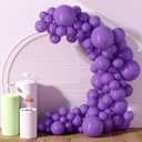 2 x DECOCKRAT 130PCS Purple Balloons, Latex Balloons Different Sizes 18/12/10/5 Inch, Helium Balloons with Ribbon, Party Balloon Set for Birthday Wedding Graduation Anniversary Baby Shower Decorations.
