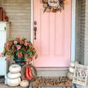 Artificial Fake Flowers for Outdoors Decoration, 2PCS Faux Hibiscus Flowers for Outside PlantersRealistic Silk Plants with UV Resistant No Fade for Home Porch Garden Balcony Yard Decor (Orange Pink)