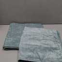 decorUhome Christmas Couch Throw Pillow Covers 24x24 Set of 2, Decorative Soft Euro Velvet Neutral Chenille Pillow Covers with Elegant Design for Sofa Bed Living Room Home Decor, Aqua Haze