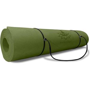 Hatha Yoga Thick TPE Yoga Mat 72"x 27"x1/3 inch Non Slip Eco Friendly Exercise Mat for Yoga Pilates & Floor Workouts (green)