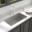 Lordear 33 Undermount Kitchen Sink 33x19x10 Inch Stainless Steel Single Bowl Kitchen Sinks Round Corner 16 Gauge Handmade Under Counter Sinks Basin