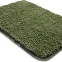 Yeaban Sage Bathroom Rugs  Thick Chenille Bath Mats | Absorbent and Washable Bath Rug Non-Slip, Plush Rugs for Bathroom, Kitchen, Shower, Sink - 17" x 24"