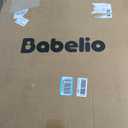 Babelio Auto Close Baby Gate with Cat Door,29-43" Metal Gate for Doorway,Stairs, House,Easy Walk Thru with Pet Door,Includes 4 Wall Cups and 3 Extension Pieces,Black