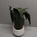 Beebel Artificial Snake Plant 22 Inch Fake Sansevieria Fake Agave Potted Plants Plastic Greenery for Home Garden Office Store Decoration 12 Leaves (Green)