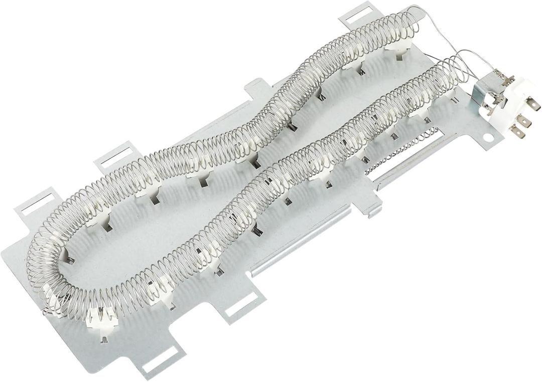 WP8544772 8544772 Dryer Heating Element for whirlpool kenmore, Replaces Part Number 1180055 AP6013116 PS11746338 EAP11746338, 3 Wire Heating Element Assembly, Dual Coil