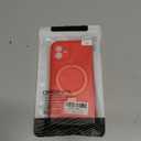 Liquid Silicone Case for iPhone 12 with Magnetic Ring Stand, Upgraded Camera Lens Protection, Mil-Grade Drop Shockproof, Soft Anti-Scratch Microfiber Lining Silicone Case (Red)