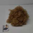 Short Afro Wig with Bangs for Black Women Afro Kinky Curly Wig 70s Premium Synthetic Big Afro Wigs(Blonde,Cap size:22.5-23inch)