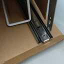 Knape & Vogt in-Cabinet 20 Quart Single Pull Out Trash Can, Minimum Cabinet Dimensions 17-1/2 in. H x 8-1/2 in. W x 20-1/2 in D, Steel, RS-PSW9-1-20-W, White