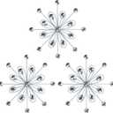 hogardeck Metal Flower Wall Decor, 3pcs 9" Silver Metal Jeweled Wall Art Bling Crystal Home Décor, Sun Burst Rhinestone Hanging Diamond Accents for for Indoor, Outdoor, Living Room, Bedroom