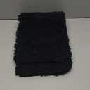 OLANLY Black Bathroom Rug 30x20, Extra Soft Absorbent Chenille Bath Rugs, Rubber Backing Quick Dry, Machine Washable Bath Mats for Bathroom Floor, Tub and Shower, Home Decor Accessories