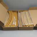 Putros Metal Arch Backdrop Stand Gold Wedding Arch Stand Set of 2 (7.2FT/6FT) Square Arched Frame for Birthday Party Graduation Ceremony Decoration