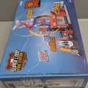 Kids Toys for 3 4 5 6 Years Old Boys, 29.5'' Large City Action Toddler Playset with Lights Sounds, Police & Fire Station Transform Track Toy with 4 Cars, Helicopter, Walkie-Talkie, Gifts for Boy Girl