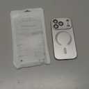 Misscase Magnetic for iPhone 17 Pro Case,Comes with Camera Lens Protector, Compatible with Magsafe, Soft TPU Full Protection Slim Smooth Bumper Shockproof Phone Cover Silver