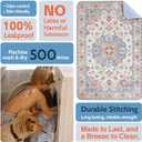 Washable Pee Pads for Dogs 2 Pack Reusable Puppy Training Pads 72"x72" Super Absorbent Waterproof Dog Training Pads, Non-Slip Potty Pads Whelping Pads Litter Mat Pet Supplies - Orange/Mix