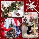 36 Pcs Snowflakes Decorations Winter Snowflake Picks Wooden Snowflake Decorative Pick Vase Snowflakes Decor Floral Rustic Decorative Stick for Floral Arrangements Home Vase Decor