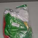 Panitay 7 Pcs Women's Halloween Costume Outfits Green Dress Red Knit Cardigan Shorts Glasses Socks Hair Tie for Cosplay (Medium)