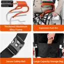 Ultra Lightweight Wheelchair for Adults (Only 24LB) - Portable Foldable Travel Wheelchair for Seniors, Self-Propelled Wheel Chairs, Manual Wheel Chair with Ergonomic Push Rim