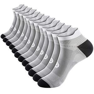 PAPLUS Compression Socks for Men & Women, Low Cut Ankle Running Socks with Arch Support, Plantar Fasciitis Relief for Walking, Cycling, Golf, Travel, Nurses L-XL
