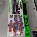 Magnetic Socket Organizer Set, 6PCS Socket Holder, 1/4", 3/8", 1/2" Sockets Holds 143 Pieces Magnetic Sockets Trays (Blue&red, 6 Pcs)