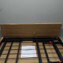 Amazon Basics Bed Frame with Storage, Foldable Metal Platform, Sturdy Steel, No Box Spring Needed, 18 inches High, Tool-Free Setup, Full Size, Black