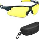 iLumen8 BEST Shooting Glasses UV Blacklight Yellow Vision Safety Eye protection (1 Pair)