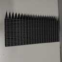 BORHOOD Bird Spikes, 20 Pack Pigeon Deterrent for Small Birds Raccoon Cats Defender for Outside to Keep Squirrel Away, Plastic Fence Spike for Railing and Roof-Black
