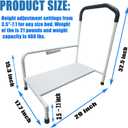 Step Stool with Handle and Non-Slip Platform, Heavy-Duty Non-Slip Platform Step Stool, Bed Ladder, can Support a Weight of 400 pounds.
