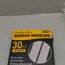 Navona 30Ft x 1 Inch Hook and Loop Strips with Adhesive  2 Rolls Heavy Duty Hook and Loop Tape with Backing for Home, Office, School, and Crafting Projects, White