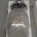 Industrial Semi Flush Mount Ceiling Light, 800 Lumen LED Bulb Included, Seeded Glass Shade Farmhouse Light Fixture for Hallway Corridor Kitchen Bathroom Bedroom Passway (Large)