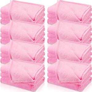 8 Pcs Fleece Sleepover Blankets for Girls Soft Fuzzy Wedding Guest Throw Blanket Bulk Warm Flannel for Spa Slumber Movie Night Wedding(Pink)