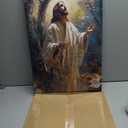 Jesus Canvas Wall Art Jesus Praying In The Garden Of Gethsemane Wall Decor Picture Christian Prayer Poster Print Painting for Living Room Bedroom Church Decoration Ready to hang